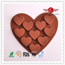 Heart Shape 3D Silicone Chocolate Sweet Moldes